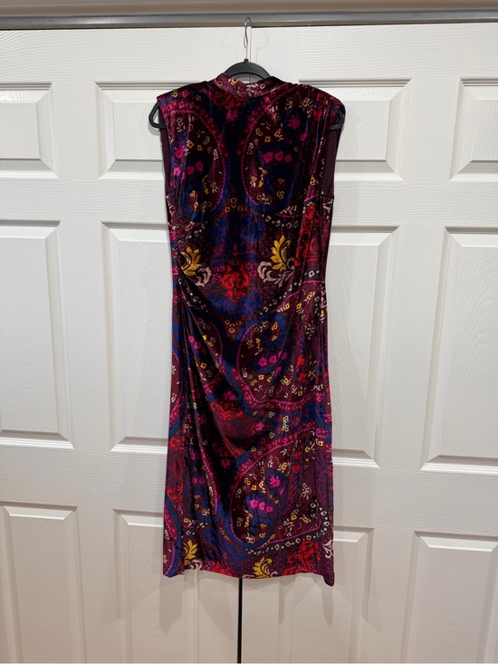 Ann Taylor Factory Dresses & Skirts - Ann Taylor Factory Burgundy Paisley Velvet Midi Dress